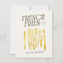 Francês Fries sobe engraçado
