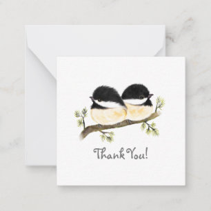 Cartão De Notas Frango Minimalista Obrigado Notecards