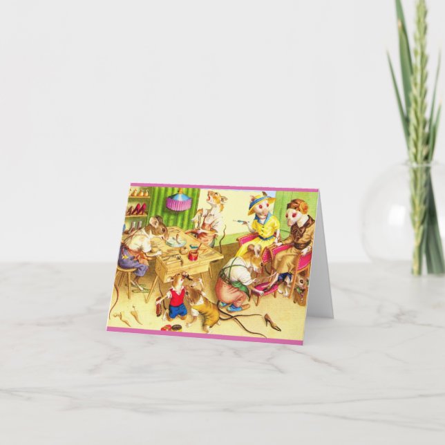 Cartão De Notas Frangos de calçado para manutenção (Frente)