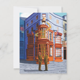 Cartão De Notas Fred e George no Weasley's Wizard Wheezes