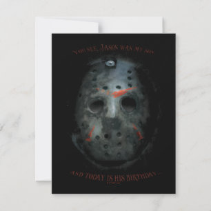 Cartão De Notas Freddy vs. Jason Citação da Máscara de Jason