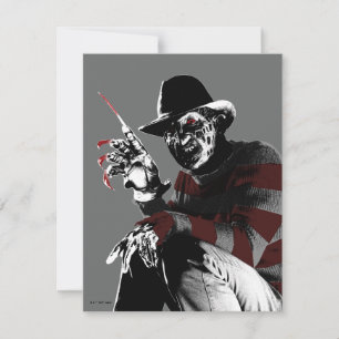 Cartão De Notas Freddy vs. Jason   Freddy Vendo Vermelho