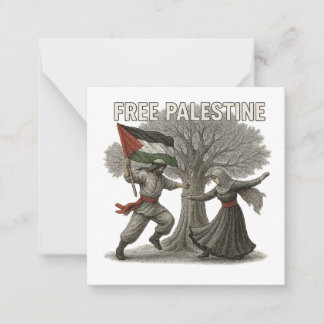 Cartão De Notas Free Palestine Thank You Card – Message of Hope