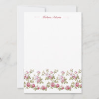 Fronteira Rosa Rosa Elegante Personalizada