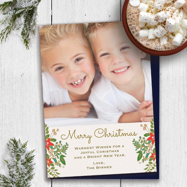 Cartão De Notas Frota de Natal Tradicional - Uma Foto (Criador carregado)