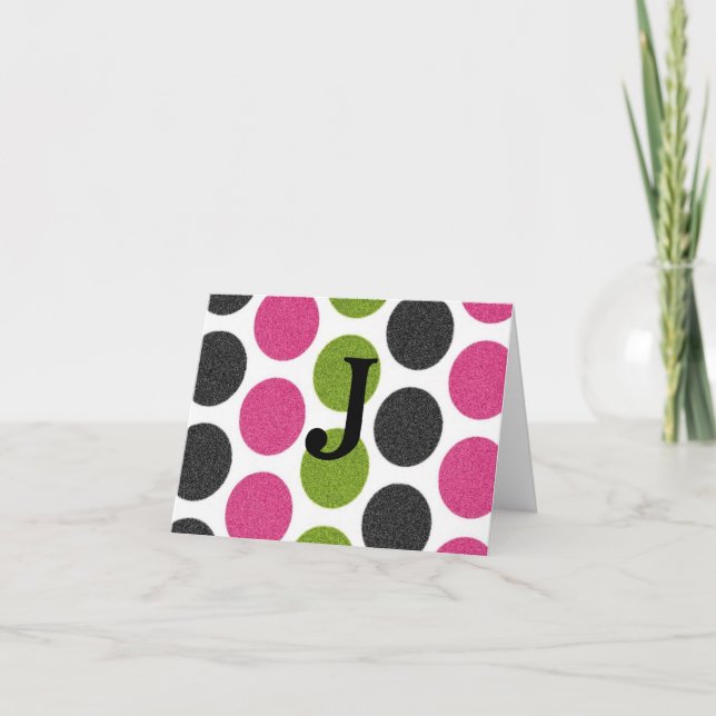 CARTÃO DE NOTAS FUN CIRCLE INITIAL THANK YOU NOTES (Frente)