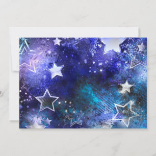 Cartão De Notas Fundo de Espaço com Estrelas