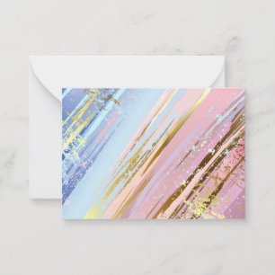 Cartão De Notas Fundo Rosa Texturizado