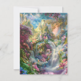 Cartão De Notas Fundo Whimsical Fairyland