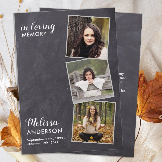 Cartão De Notas Funeral De Orçamento Obrigado 3 Simpatia Fotográfi (Criador carregado)