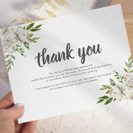 Cartão De Notas Funeral Personalizado Obrigado Nota | Compaixão