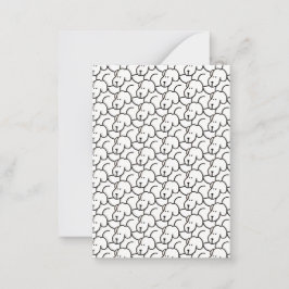 Cartão De Notas Funny Cartoon Sitting Dogs