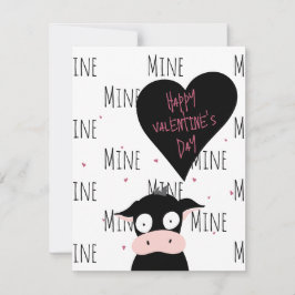 Cartão De Notas Funny Cute “Only Moooooo” Cow Pun 