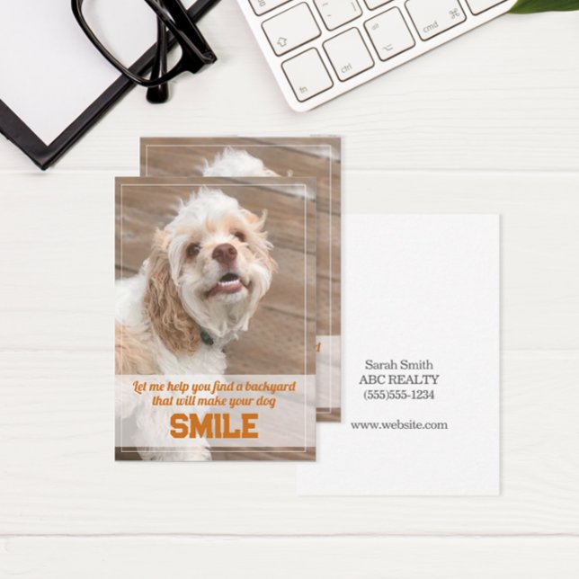 Cartão De Notas Funny Dog Real Estate Pop Por (Personalized pop by gift tags)