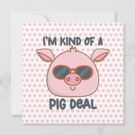 Cartão De Notas Funny Pig Pun