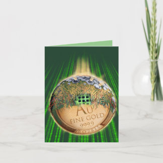 Cartão De Notas Future Money - Cryptocurrency, digital money