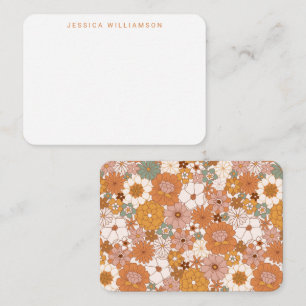 Cartão De Notas Gabinete de Oferta Botânica Terrestre Personalizad