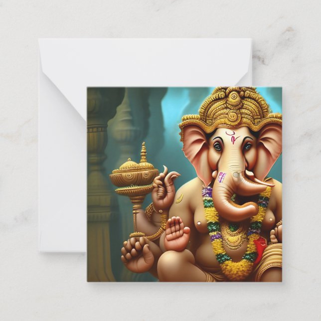 Cartão De Notas Ganesh toma uma selfie (Frente)