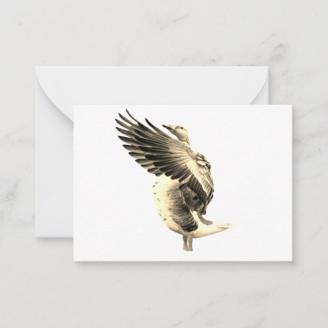 Cartão De Notas ganso maravilhoso (Frente)