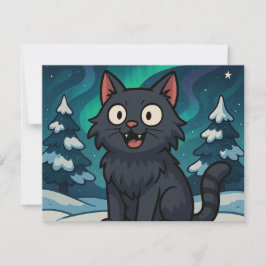 Cartão De Notas Gato de Natal Islandês do Yule