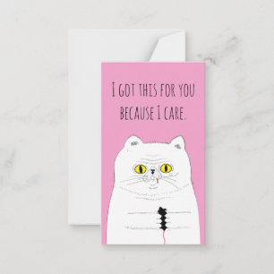 Cartão De Notas Gato do Mini Dia de os namorados Card Pack com mou