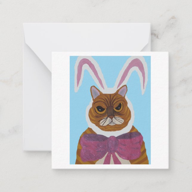 Cartão De Notas Gato Louco (Frente)