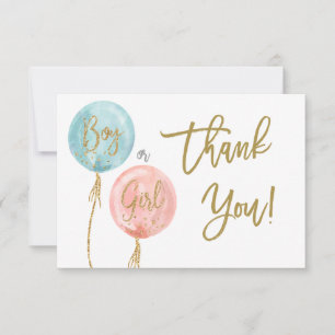 Cartão De Notas Gênero revela obrigado