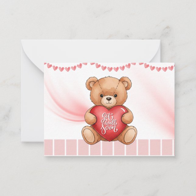 Cartão De Notas Get Well Soon Card (Frente)