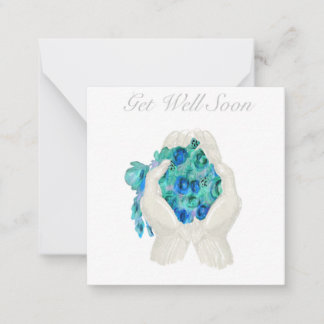 Cartão De Notas Get Well Soon Floral Bouquet Gift Card