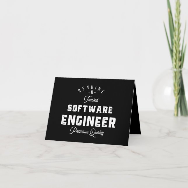 Cartão De Notas Gift for Software Engineer (Frente)