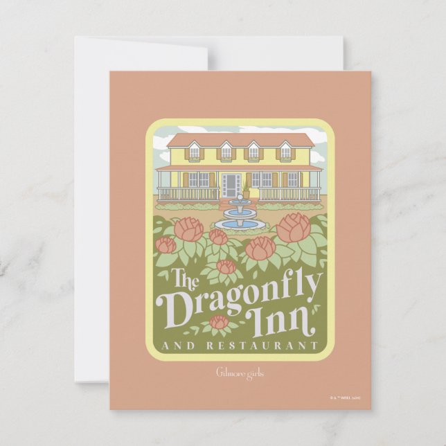 Cartão De Notas Gilmore Girls | A Dragonfly Inn & Restaurant (Frente)