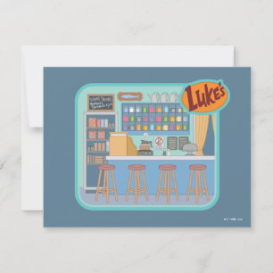 Cartão De Notas Gilmore Girls   O Gráfico do Diner do Luke