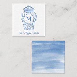 Cartão De Notas Ginger Jar Gift Enclosure da Chinoiserie Monograma