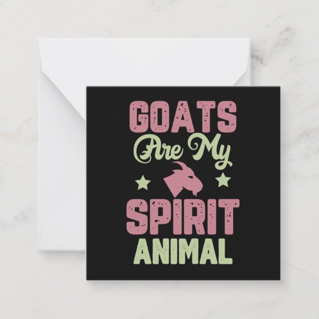 Cartão De Notas Goat design (Frente)