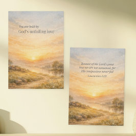 Cartão De Notas God’s Unfailing Love Christian Encouragement