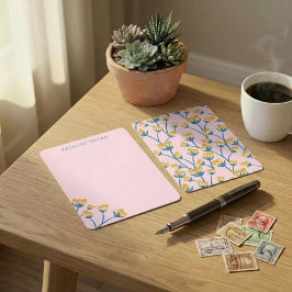 Cartão De Notas Golden Meadow