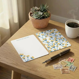 Cartão De Notas Golden Meadow