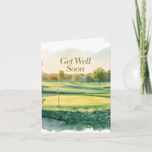 Cartão De Notas Golf Fique bom logo Golfista