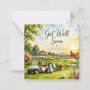 Cartão De Notas Golf Melhoras Golfer