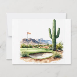 Cartão De Notas Golfe no Arizona