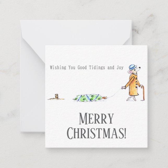 Cartão De Notas Good tidings and Joy (Frente)