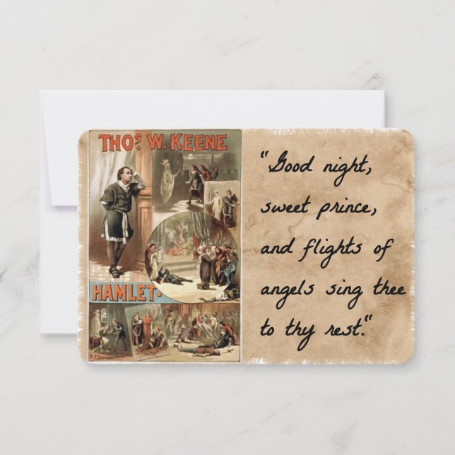 Cartão De Notas Goodnight Sweet Prince (Frente)