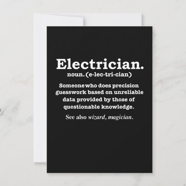 Cartão De Notas Graduação De Presente De Definição Eletrônica Engr (Frente)