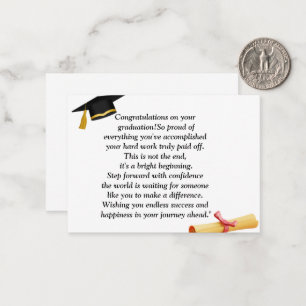 Cartão De Notas Graduação - Design universal para todas as idades