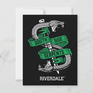 Cartão De Notas Gráfico de Serpentes Lados do Sul