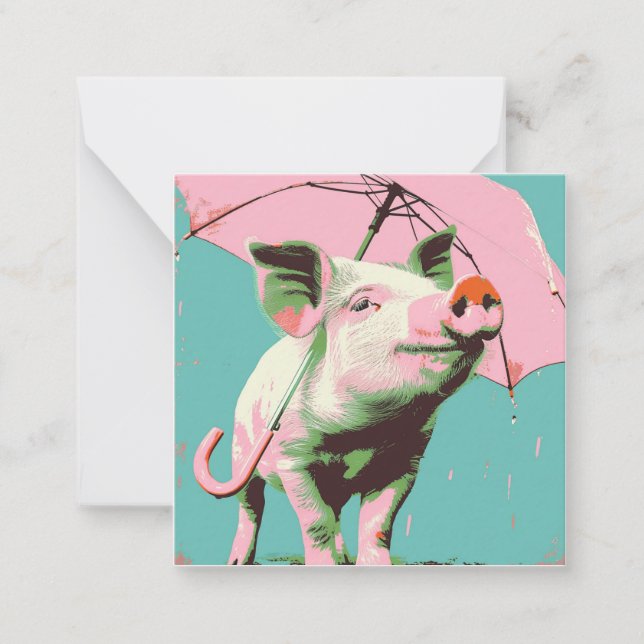 Cartão De Notas Grandes Aventuras: Divertimento Minimalista (Frente)