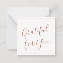 Grateful for You Script Terracota Personalizado