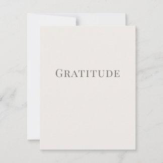 Cartão De Notas Gratitude – Minimal Typography Design