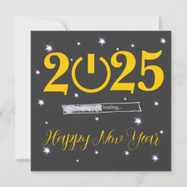 Cartão De Notas Grey Card Happy new Year