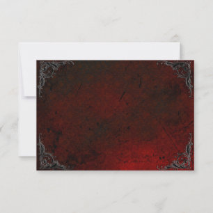 Cartão De Notas Grunge Rosa Damask Gothic Note Card